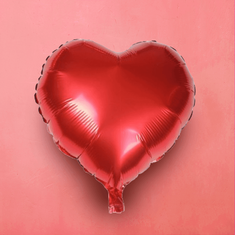 Heart foil balloons