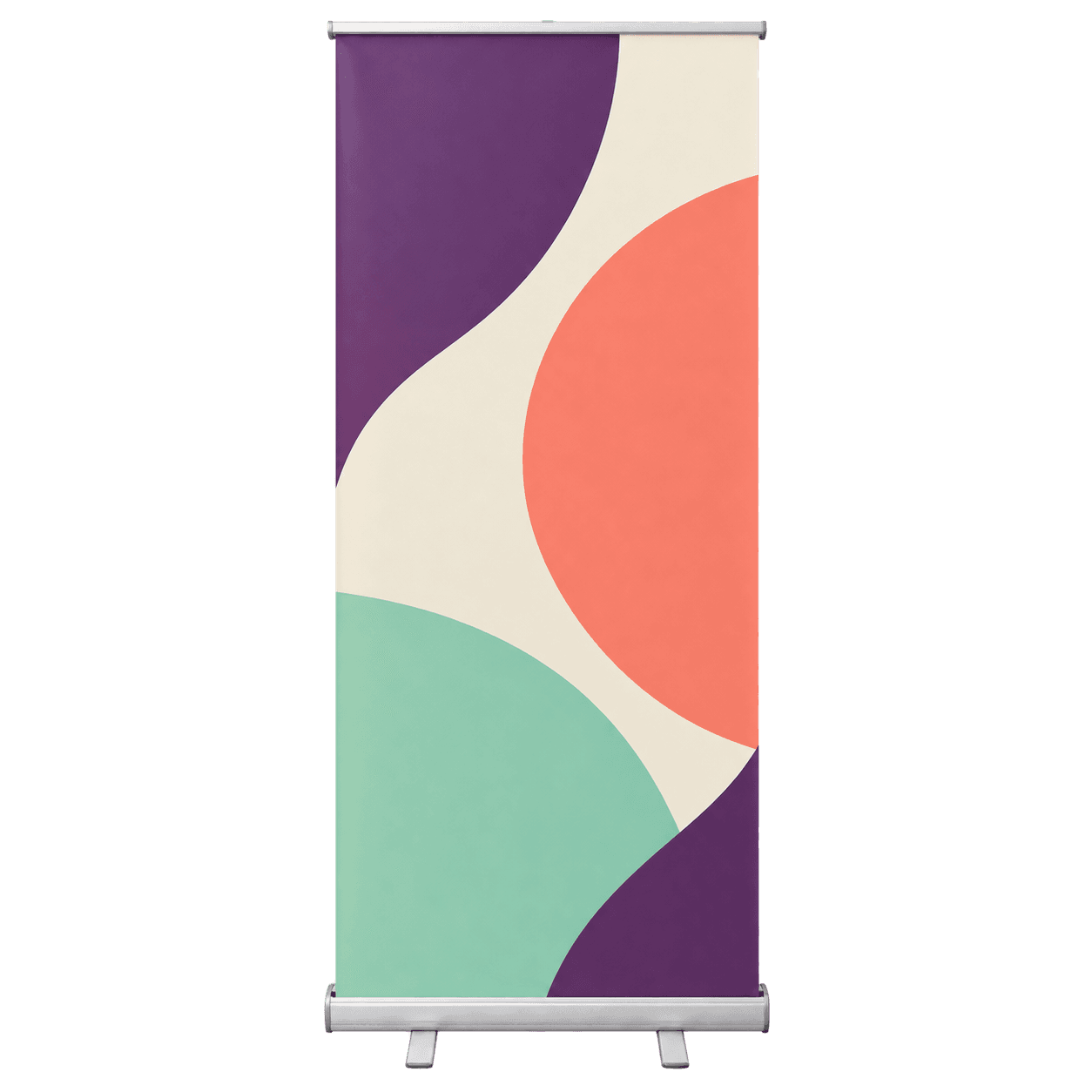 Roll-up banner stand