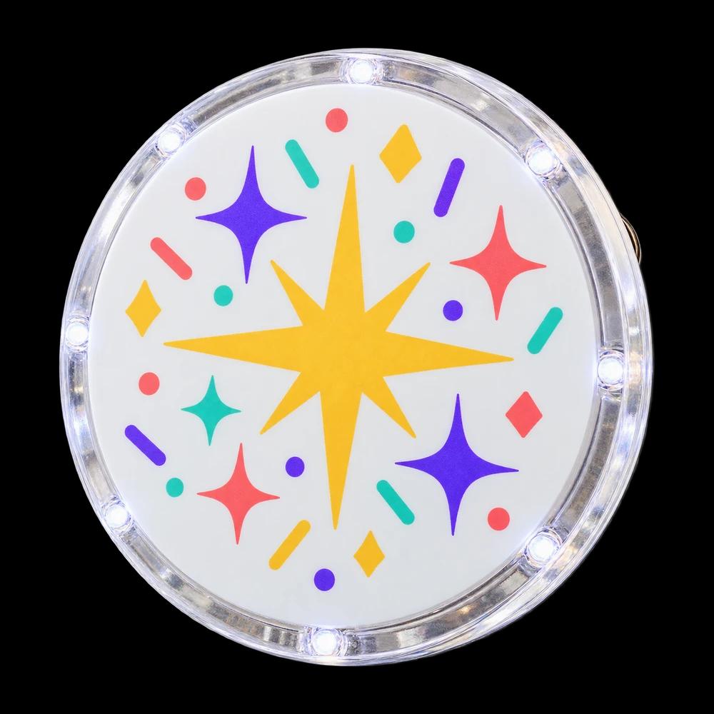 Flashing acrylic pins