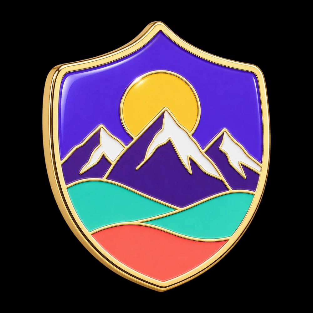 Hard enamel pins