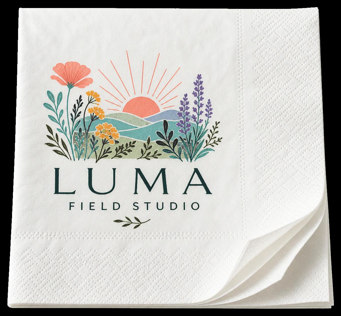Full-color printed napkins