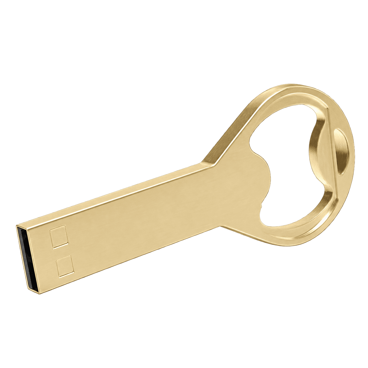 Bottle opener USB drive construction