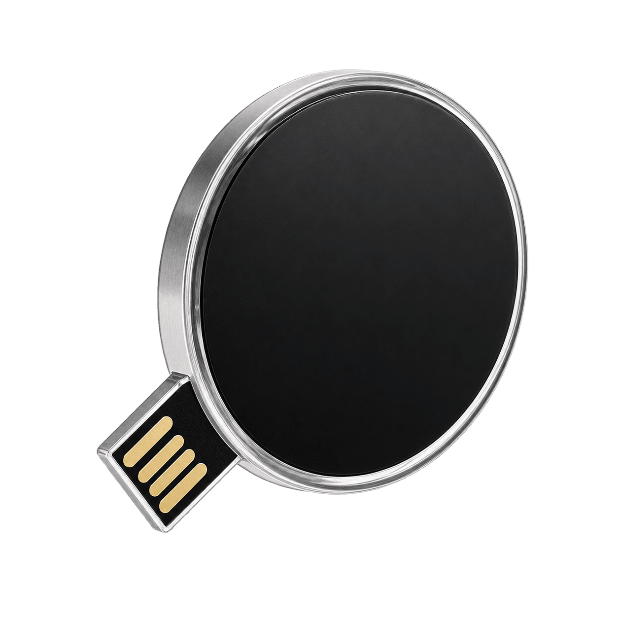 Eclipse round USB drive construction