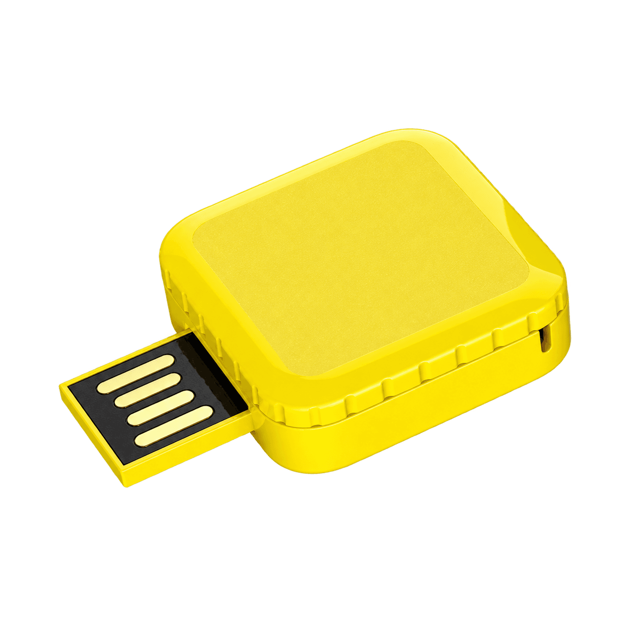 Square rotating drive USB drive construction