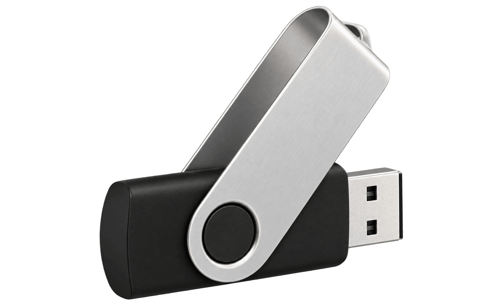 Swivel USB drive construction