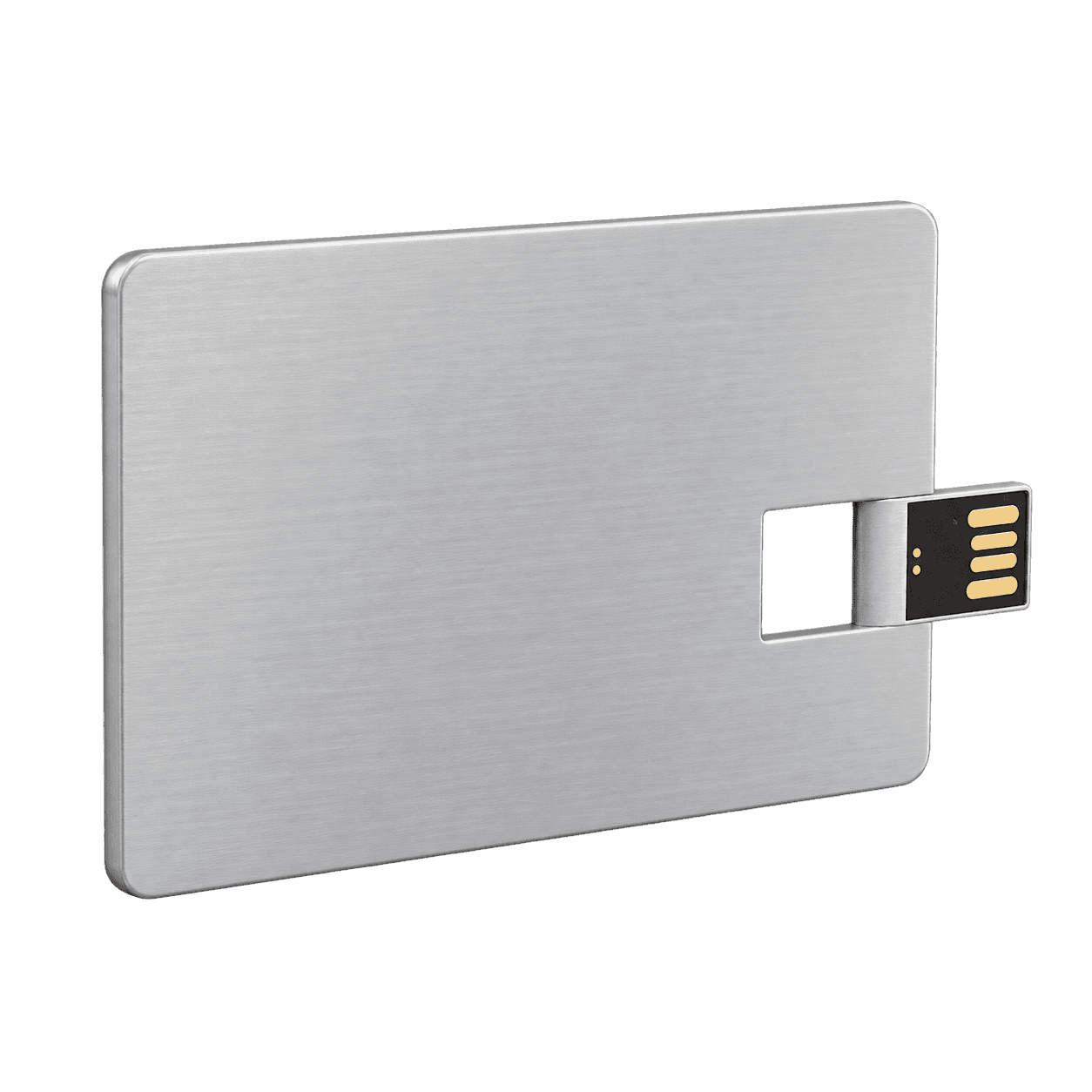 Metal card USB drive construction