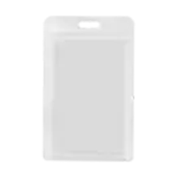 Transparent Badge Holder — Vertical, fits 2.12×3.38″ card