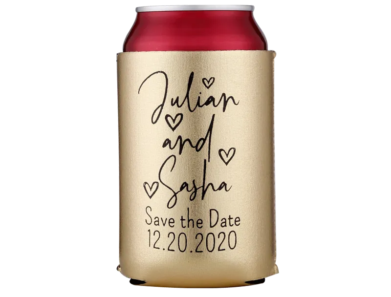 Supplier metallic can cooler print example